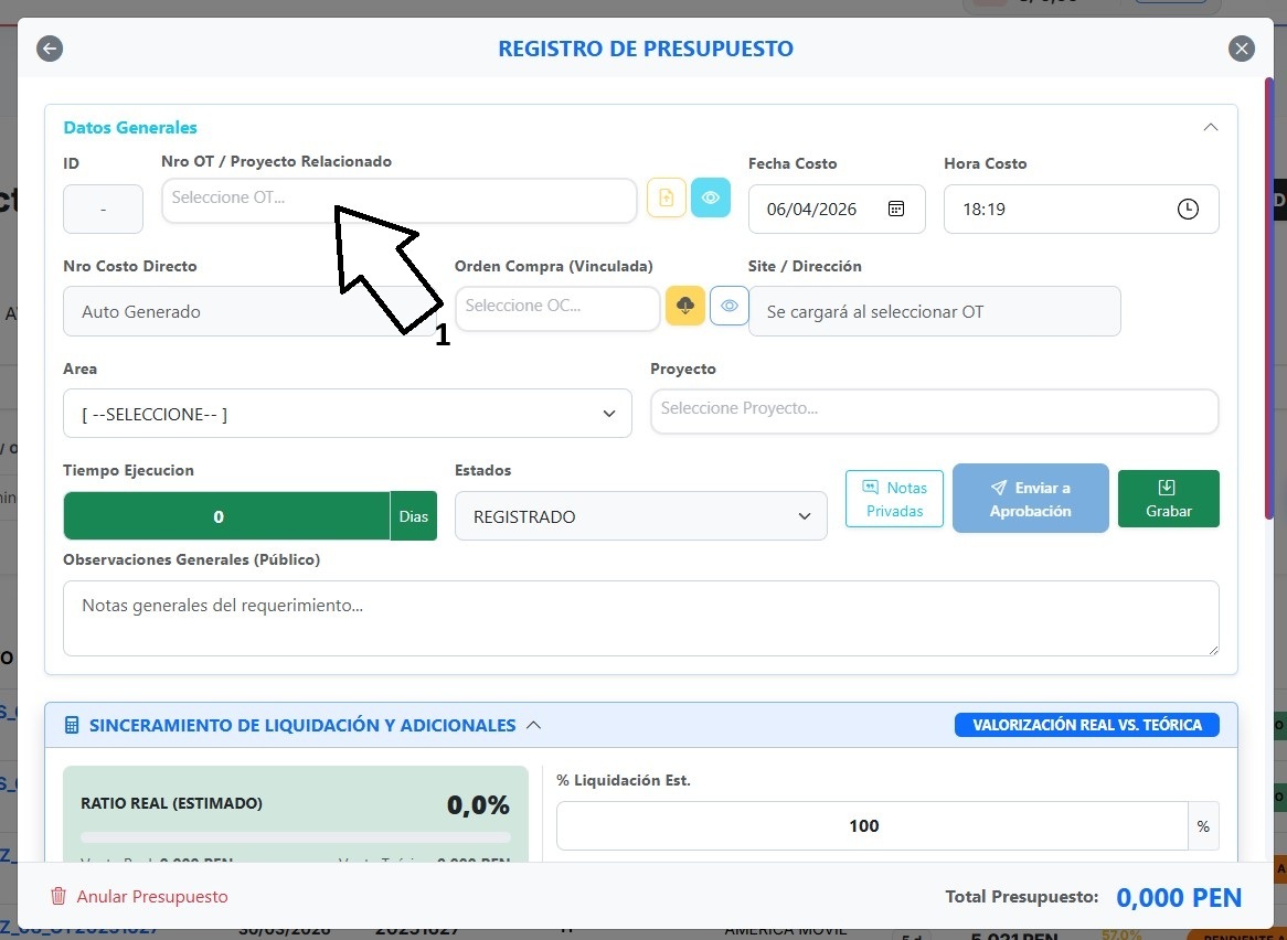 Reportes de costos