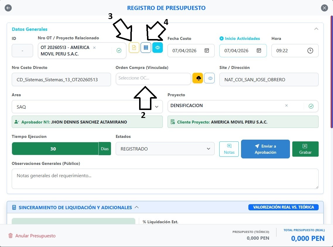 Reportes de costos