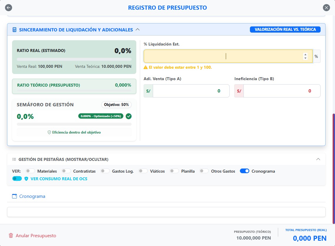 Carga de datos